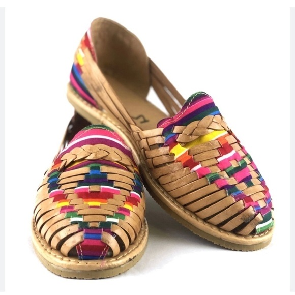 rosario Shoes - Rosario multicolored huaraches leather size 8‎